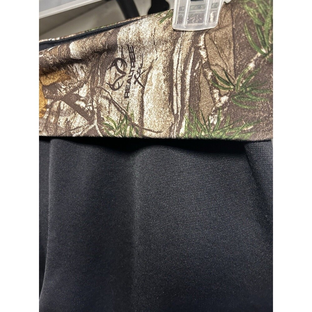 Under Armour RealTree UA Storm 1 Foldover Yoga Pants Camouflage Black Small - Picture 2 of 7